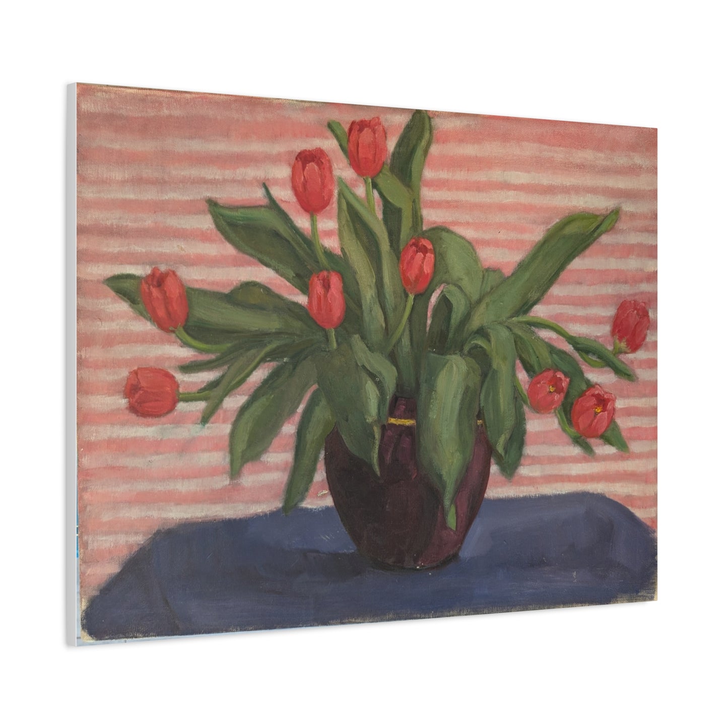 Red Tulips in Vase
