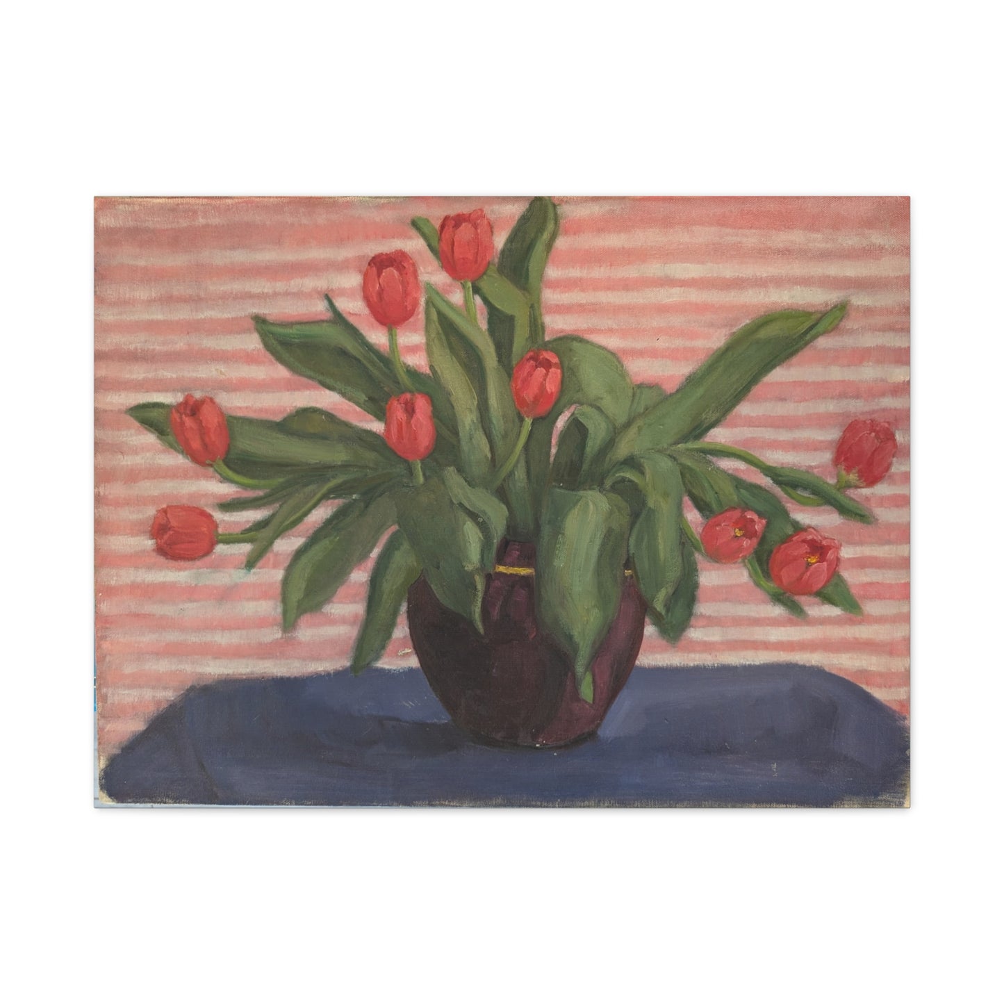 Red Tulips in Vase