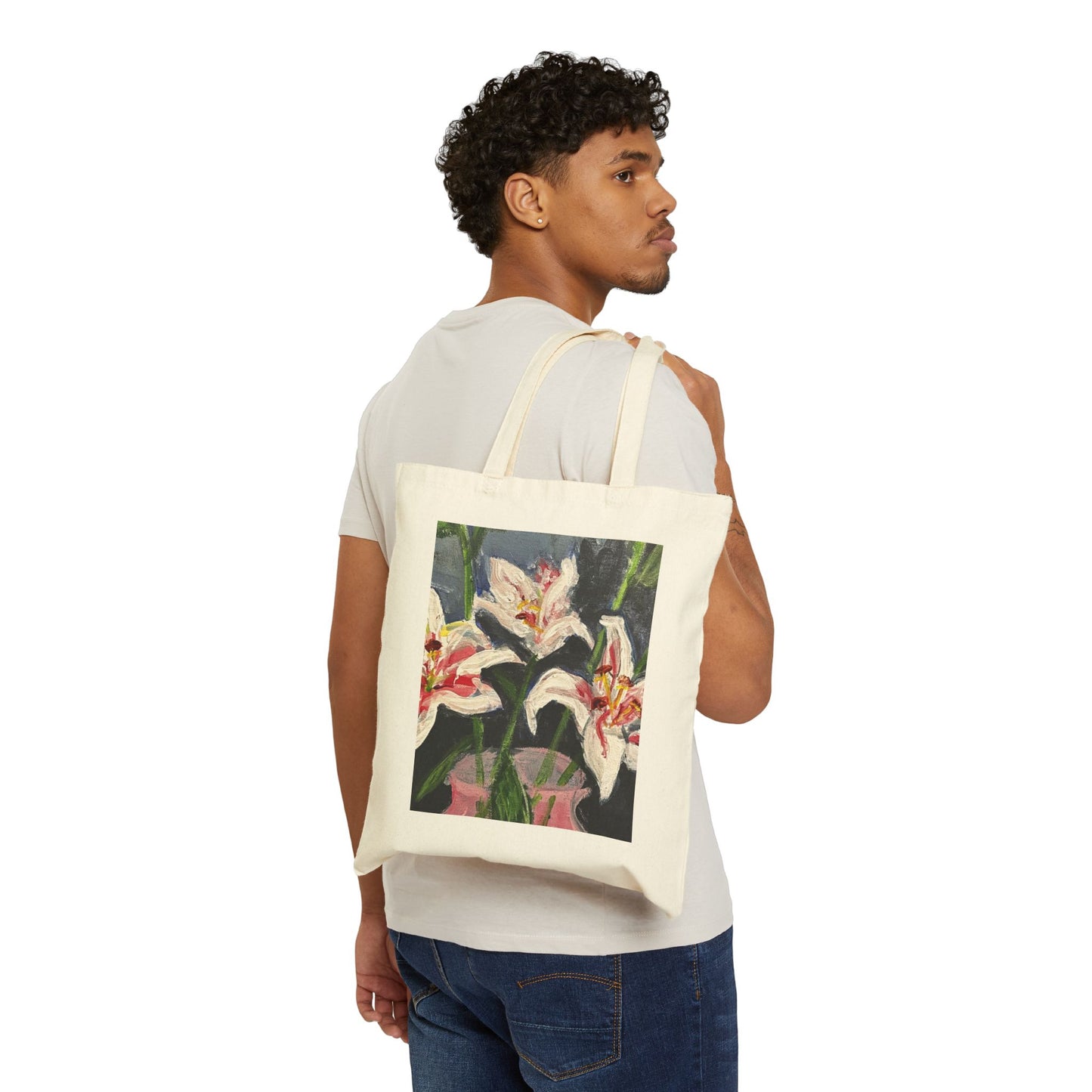 Lily Flower Tote