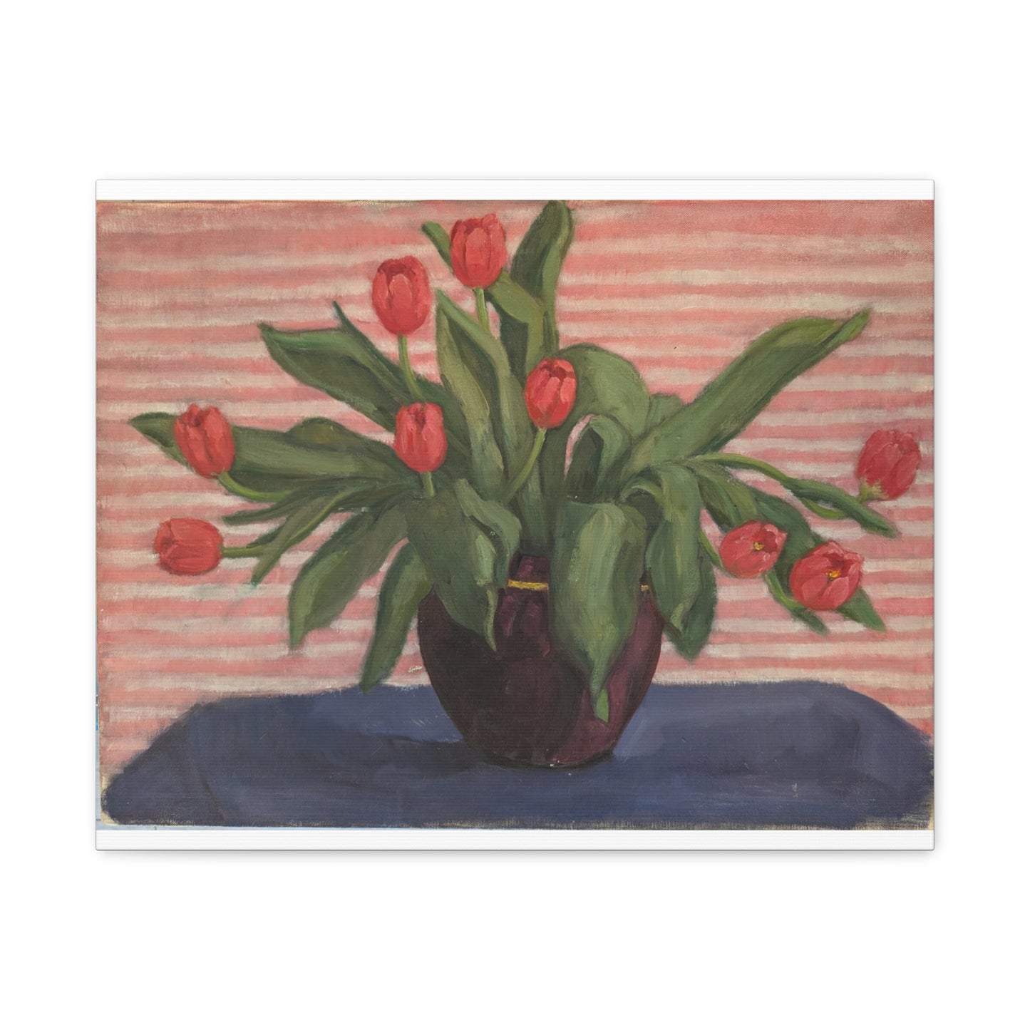 Red Tulips in Vase