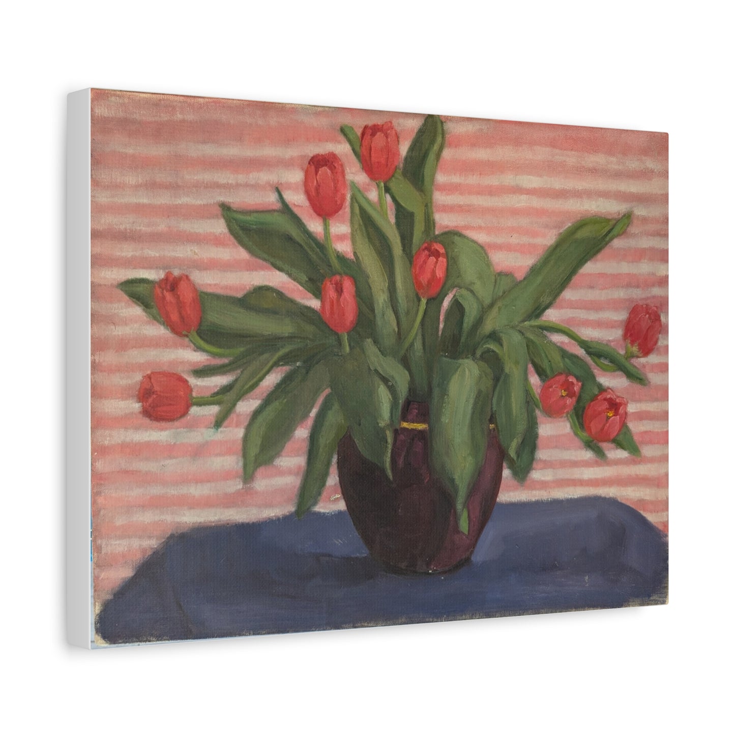 Red Tulips in Vase